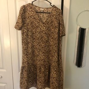 Cheetah print dress